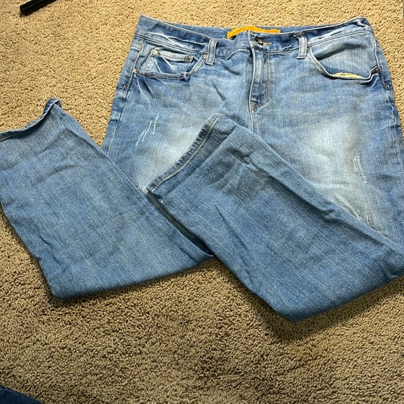 $8SALE Refuge Cropped Women's Juniors Relaxed Fit Size 7 Denim Jeans - Picture 3 of 14